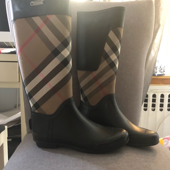 burberry rain boots poshmark